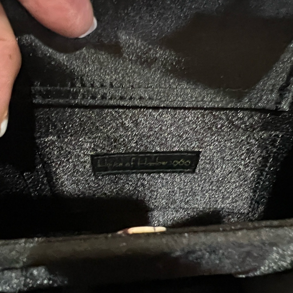 House Of Harlow | Black Mini Bag w/ Removable Crossbody & Rhinestone Handles 🖤💎 - Picture 9 of 12